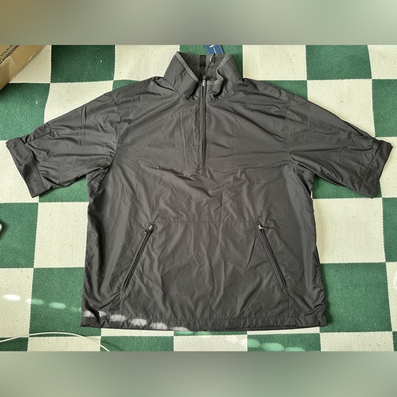 Polo Golf Ralph Lauren XL Black Short Sleeved Light Weight Quarter Zip Pull Over - Picture 1 of 12